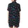 Women's Retro Neon Christmas Snowman Tree Holiday Polyester Spandex Sleep Set Satin Short-Sleeve Pajamas Set - 3