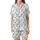 New Parent Pajamas: Vibrant Turquoise Baby Sleepsuit & Bottle Pattern - Cozy Sleep Set Satin Short-Sleeve Pajamas Set - 2