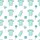 New Parent Pajamas: Vibrant Turquoise Baby Sleepsuit & Bottle Pattern - Cozy Sleep Set Satin Short-Sleeve Pajamas Set - 4