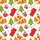 Whimsical Pizza Christmas: Hand-Drawn Holiday Food Pattern with Reindeer & Cocoa Print Satin Short-Sleeve Pajamas Set - 4