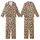 Dynamic Organic Texture: Chocolate Brown & Cream Abstract Earth Pattern - Seamless All-Over Graphic Kid Satin Pajamas Set - 1