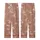 Japanese Art Lover: Terracotta-Rose Seigaiha Wave, Sakura & Crane All-Over Print Kid Satin Pajamas Set - 3