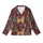 Golden Doodle Christmas Design: Whimsical Reindeer Dogs, Trees & Candy Cane Pattern Kid Satin Pajamas Set - 2
