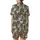 Raccoon Enthusiast's Photorealistic Woodland Repeat Pattern - Pale Grey Wildlife Design Satin Short-Sleeve Pajamas Set - 3