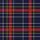 Classic Tartan Plaid: Deep Navy Crimson Red Gold Geometric Pattern - Heritage Style Motif Satin Short-Sleeve Pajamas Set - 4