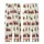 Family Christmas Train Pattern: Crimson Woodland Animals & Presents – Rustic Holiday Art Kid Satin Pajamas Set - 3