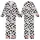 Playful Style Enthusiasts' Cheerful Minimalist Cow Spot Pattern with Pink Muzzles & Yellow Horns Kid Satin Pajamas Set - 1