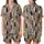 Cat Lovers' Whimsical Hand-Drawn Back View Cats Beige Tan Brown Black White Grey Scattered Pattern Satin Short-Sleeve Pajamas Set - 1