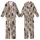 Cat Lovers' Whimsical Hand-Drawn Back View Cats Beige Tan Brown Black White Grey Scattered Pattern Kid Satin Pajamas Set - 1
