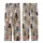 Cat Lovers' Whimsical Hand-Drawn Back View Cats Beige Tan Brown Black White Grey Scattered Pattern Kid Satin Pajamas Set - 3
