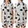 Cat Lovers' Whimsical Black and White Cartoon Cat All-Over Pattern with Playful Feline Poses and Simple Line Art Accents Satin Short-Sleeve Pajamas Set - 1