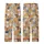 Pet Lovers' Whimsical White Orange Tan Brown Slate Blue Cartoon Cat Dog Seamless Pattern Kid Satin Pajamas Set - 3