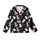 Cat Lovers' Cute Stylized Black White Grey Pastel Pink All-Over Cartoon Cat Pattern Kid Satin Pajamas Set - 2