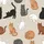 Cat Lovers' Whimsical Hand-Drawn Feline Poses Seamless Pattern Muted Beige Natural Tones Kid Satin Pajamas Set - 4