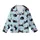 Cat Lovers' Whimsical Black Cartoon Cats Golden Yarn Paw Prints Light Sky Blue Pattern Kid Satin Pajamas Set - 2