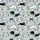 Cat Lovers' Minimalist Abstract Cat Faces Black Line Art Light Blue-Grey Pink Dot Pattern Satin Short-Sleeve Pajamas Set - 4