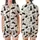 Cat Lovers' Whimsical Black Cat Olive Eye Fishbone MEOW KITTEN Creamy Off-White Pattern Satin Short-Sleeve Pajamas Set - 1