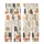 Cat Lovers' Cute Kawaii Cartoon Cats Playful Poses Seamless Pattern Light Cream Orange Coral Hearts Flat Art Style Kid Satin Pajamas Set - 3