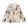 Cat Lovers' Cute Kawaii Cartoon Cats Playful Poses Seamless Pattern Light Cream Orange Coral Hearts Flat Art Style Kid Satin Pajamas Set - 2