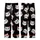 Cat Lovers' Illustrative Grunge Curious Cat Faces Blue Eyed Scattered Pattern Colorful Paint Splatters Black Kid Satin Pajamas Set - 3