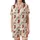 Festive Whimsy: Baby Reindeer Stocking Watercolor Christmas Design Satin Short-Sleeve Pajamas Set - 2