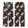 Bridesmaid Bridal Party Dark Brown Rose Botanical Satin Shorts & Cami Set Kid Satin Pajamas Set - 3