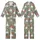 Women's Whimsical Snowman & Holly Pajamas: Muted Olive Winter Sleep Set Kid Satin Pajamas Set - 1