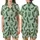 Pickle Lover's Whimsy: Hand-Drawn Smiling Chef Pickles & Jars Seamless Design Satin Short-Sleeve Pajamas Set - 1