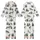 Winter Wolf Pack: Hand-Painted Watercolor Snowy Forest Seamless Art Kid Satin Pajamas Set - 1