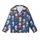 Cat Lover's Royal Blue Christmas: Playful Cartoon Cats in Festive Stockings All-Over Pattern Kid Satin Pajamas Set - 2