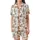 Women's Whimsical Parisian Puppy Christmas Pajamas: Cavalier King Charles Spaniel & Eiffel Tower Sleep Set Satin Short-Sleeve Pajamas Set - 2