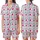 Playful Hearts Pattern: Fuchsia Pink Purple Stylized Dot Art - Whimsical White Background Print Satin Short-Sleeve Pajamas Set - 1