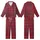 Women's Deep Crimson Tartan Plaid Flannel Sleepwear Set: Navy & White Pattern Kid Satin Pajamas Set - 1