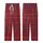 Women's Deep Crimson Tartan Plaid Flannel Sleepwear Set: Navy & White Pattern Kid Satin Pajamas Set - 3