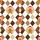 Gingerbread Family Holiday: Brown Argyle Candy Cane Pattern - Soft Long Sleeve Sleep Set Satin Short-Sleeve Pajamas Set - 4