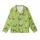 Women's Luxury Faux Silk Pajama Set: Whimsical Bee Print & Chartreuse Green Loungewear Kid Satin Pajamas Set - 2