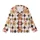 Gingerbread Family Holiday: Brown Argyle Candy Cane Pattern - Soft Long Sleeve Sleep Set Kid Satin Pajamas Set - 2