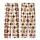 Gingerbread Family Holiday: Brown Argyle Candy Cane Pattern - Soft Long Sleeve Sleep Set Kid Satin Pajamas Set - 3