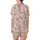 Women's PJs & Prosecco Celebration Pajamas: Rose Gold Glitter, Pearl & Champagne Sleep Set Satin Short-Sleeve Pajamas Set - 3