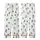 Winter Sports Enthusiast Playful Cartoon Ski & Snowboard Action Scene with Vibrant Yellow Red Blue Figures & Green Trees Kid Satin Pajamas Set - 3