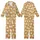 Women's Funny White Geese Christmas Pajama Set with Santa Hats Kid Satin Pajamas Set - 1