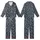Juliette Women's French Linen Pajamas: Charcoal Blue Organic Leaf Sleep Set Kid Satin Pajamas Set - 1