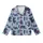 Wilderness Explorer's Stylized Navy Bear & Pine Pattern - Dusty Blue Wearable Art Kid Satin Pajamas Set - Y6gjcD0o2O
