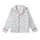 Elegant Geometric Pattern: Interlocking Quatrefoil Muted Blue Swirl Line Art Design Kid Satin Pajamas Set - 2EdZKMlTi3