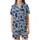Wilderness Explorer's Stylized Navy Bear & Pine Pattern - Dusty Blue Wearable Art Satin Short-Sleeve Pajamas Set - G4e3hYclYb