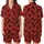 Rustic Lodge Enthusiasts' Bold Red Black Buffalo Plaid Pine Branch Berry Snowflake Flat Graphic Satin Short-Sleeve Pajamas Set - 1