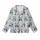 Panda Lovers' Cute Playful Panda Bear Characters Seamless Pattern with Golden Bows on Light Blue-Gray Background Kid Satin Pajamas Set - f5AH6Cq9i5