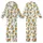 October Celebrants Detailed Marigold Floral Illustration Yellow Orange Green Botanical Print Kid Satin Pajamas Set - 3nSKLpyI6u