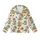 October Celebrants Detailed Marigold Floral Illustration Yellow Orange Green Botanical Print Kid Satin Pajamas Set - LQH0f3xZiy