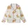Cozy Dreamers' Creamy Golden Tan Sleeping Teddy Bear Crescent Moon Star Pattern Kid Satin Pajamas Set - 2